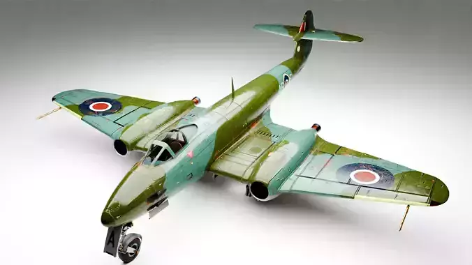 Gloster Meteor F Mk 3 1949 3D model