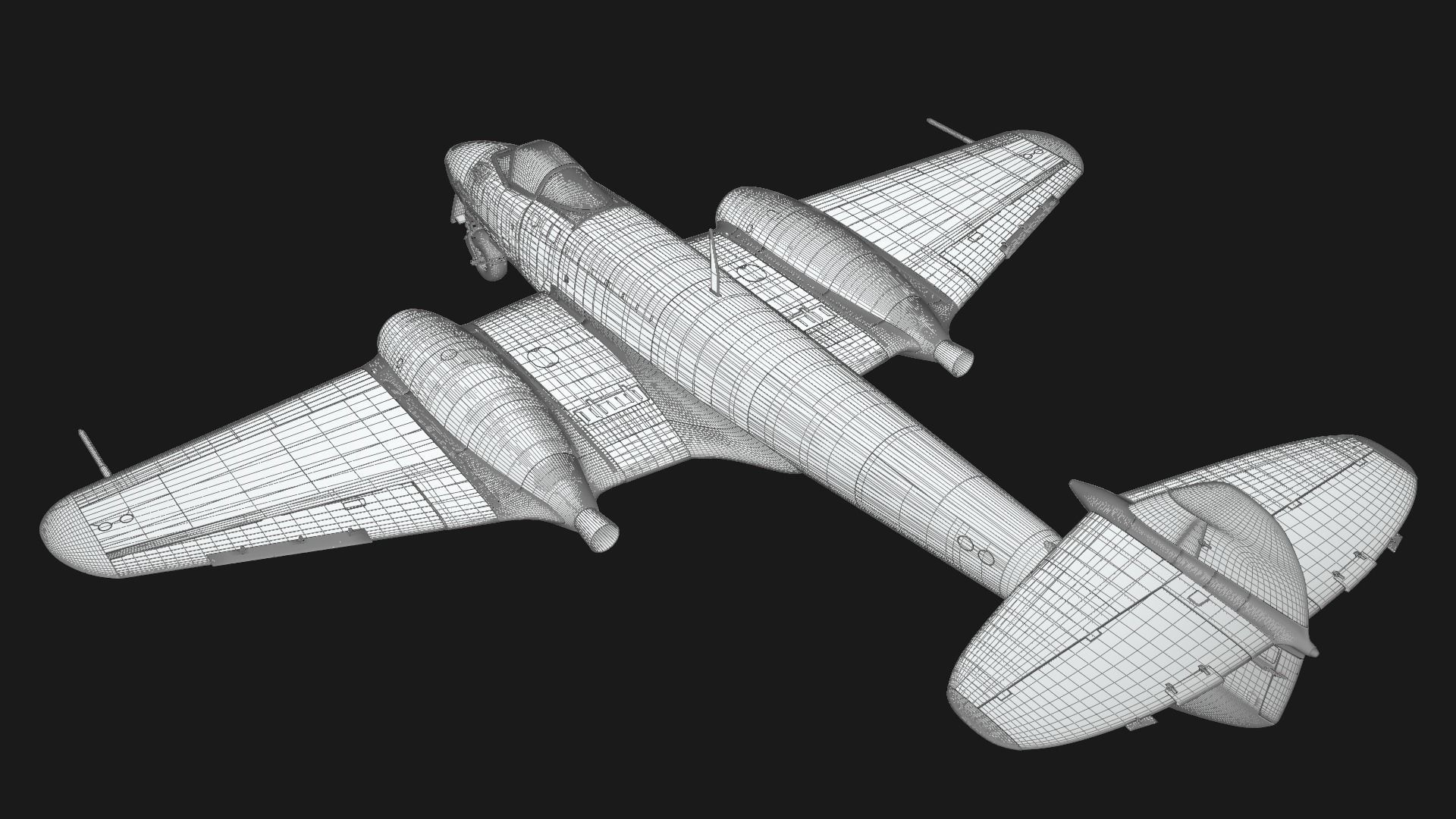 Gloster Meteor F Mk 3 1949 3D model_11