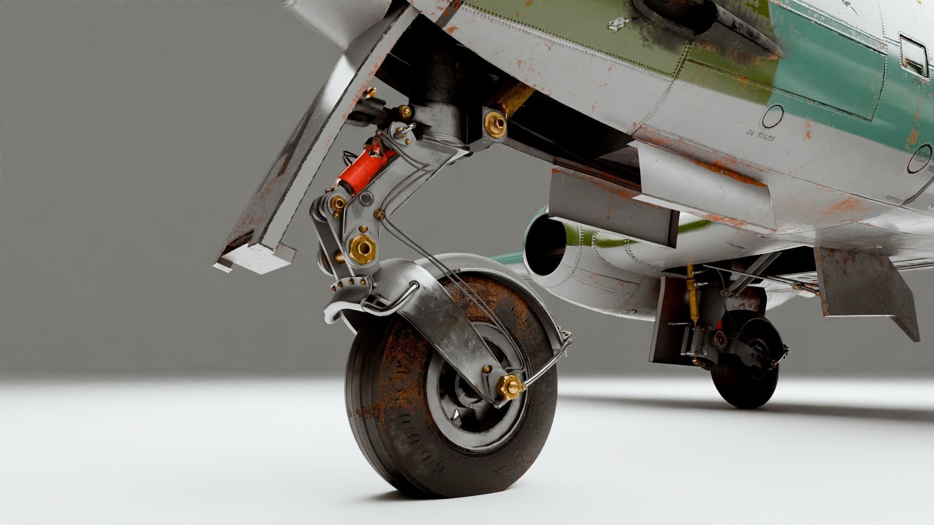 Gloster Meteor F Mk 3 1949 3D model_2