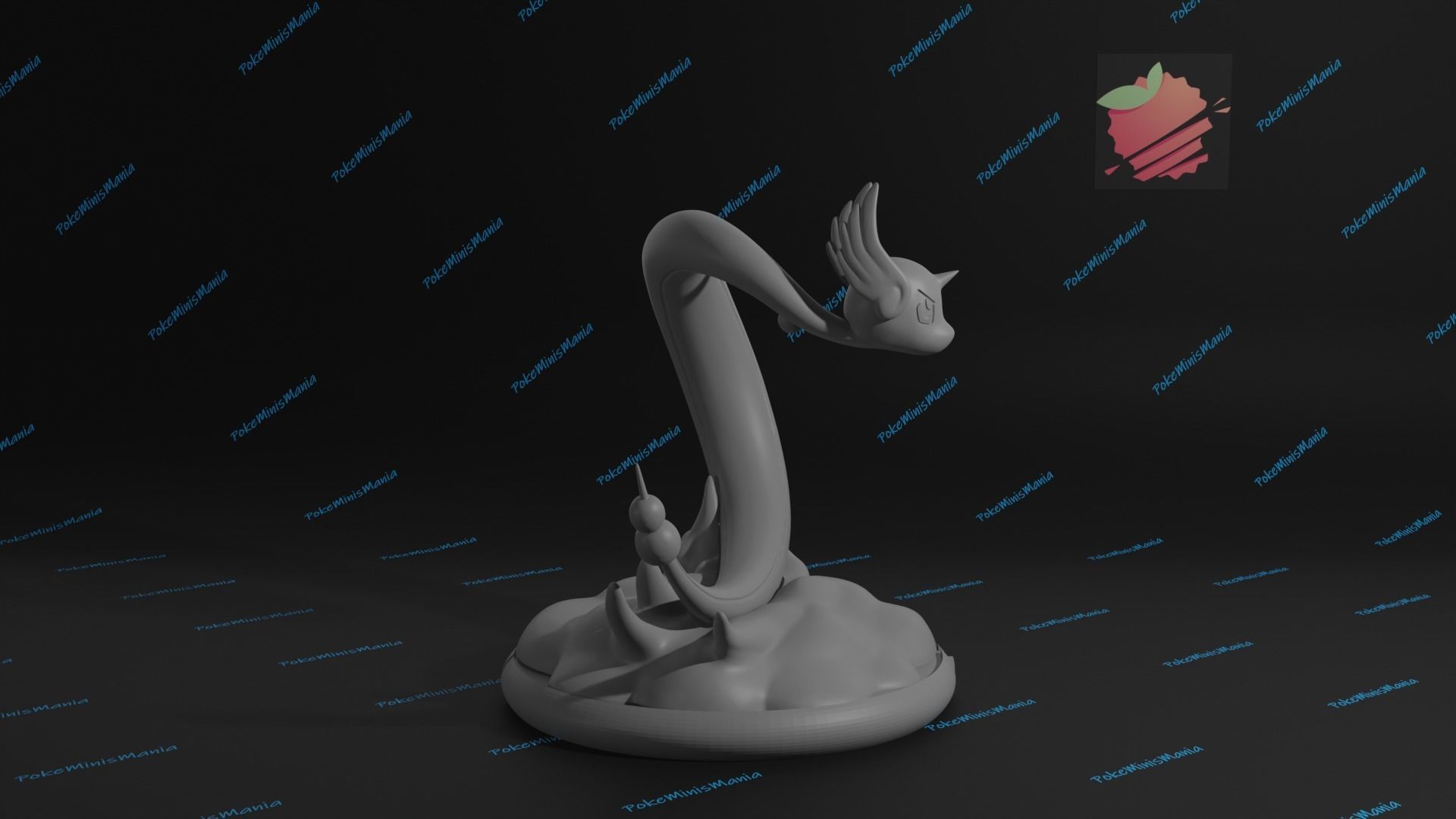 Dragonair presupported 3D print model 3D print model_6