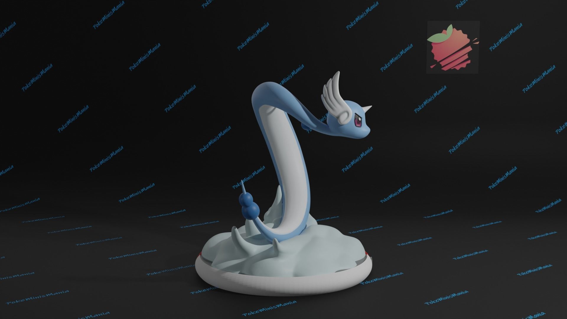 Dragonair presupported 3D print model 3D print model_2