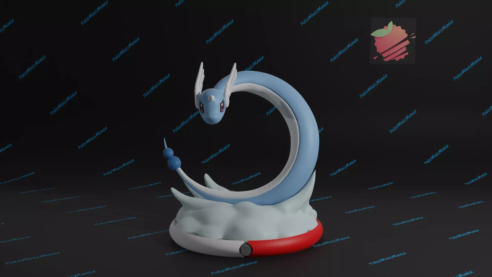 Dragonair presupported 3D print model 3D print model_0