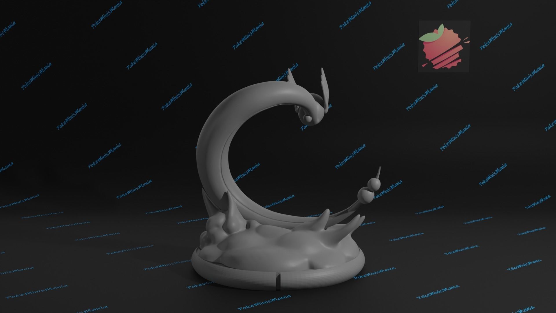 Dragonair presupported 3D print model 3D print model_7