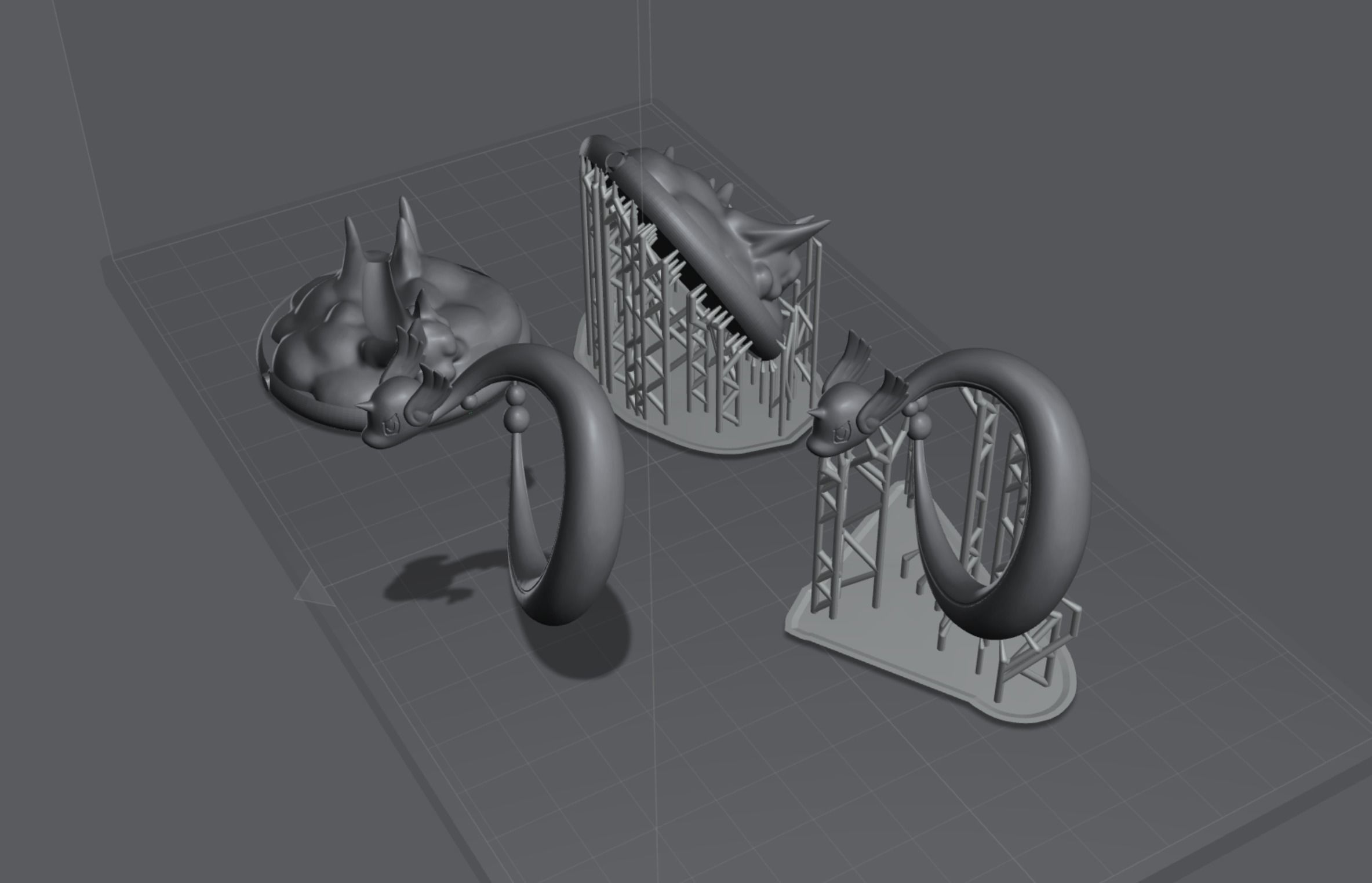 Dragonair presupported 3D print model 3D print model_9