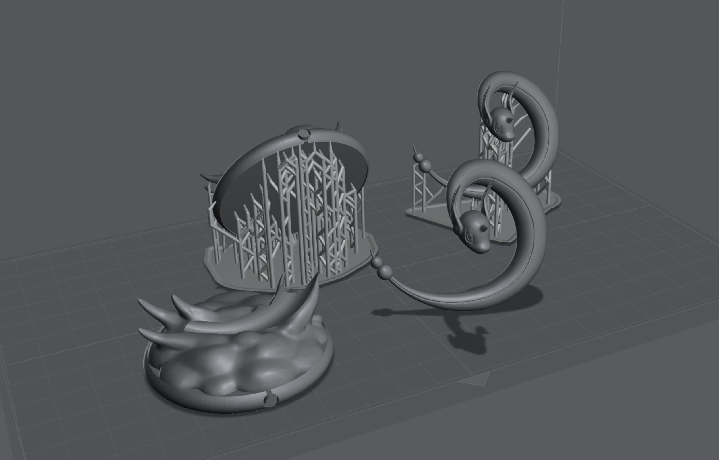 Dragonair presupported 3D print model 3D print model_8