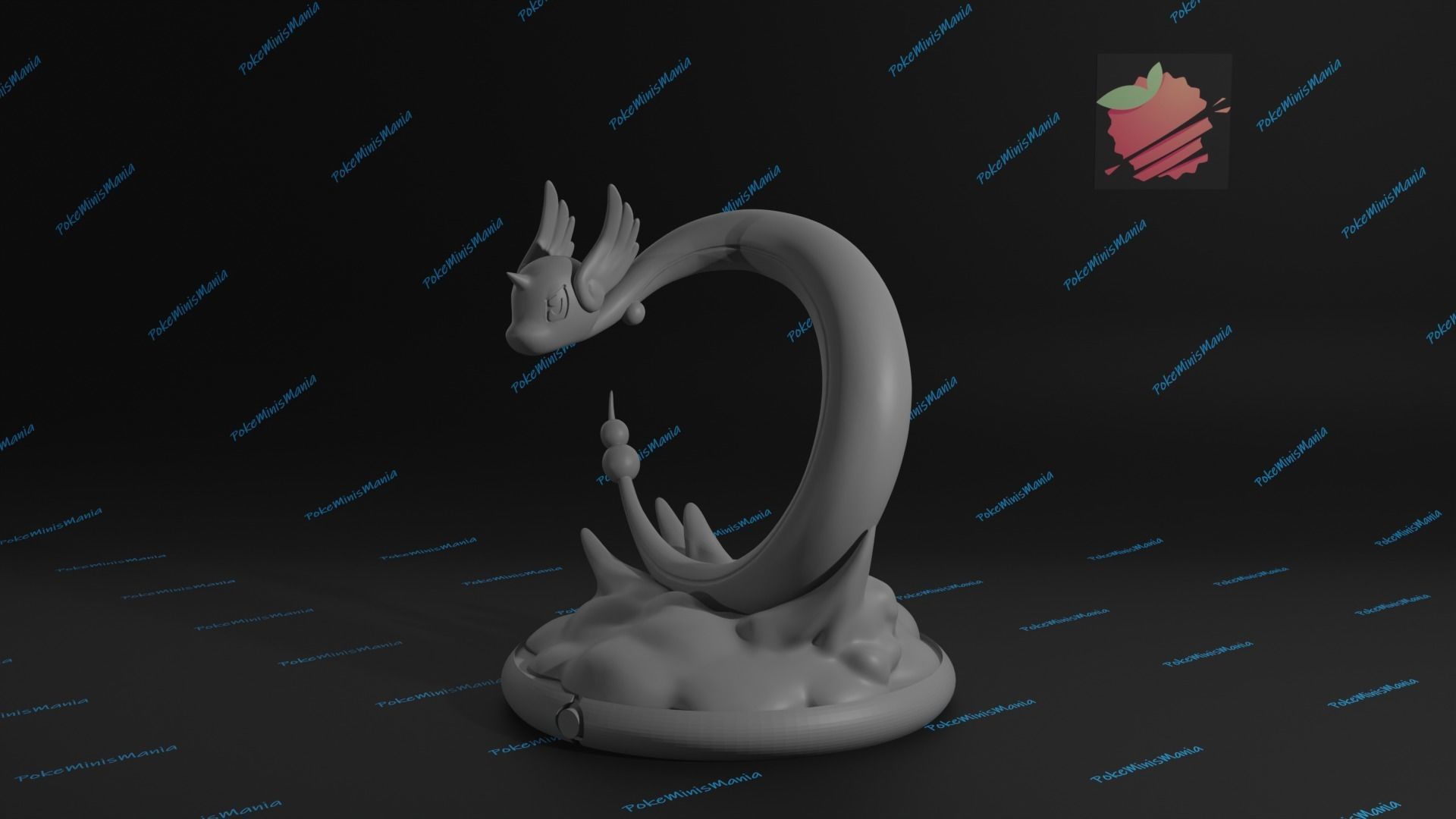 Dragonair presupported 3D print model 3D print model_5