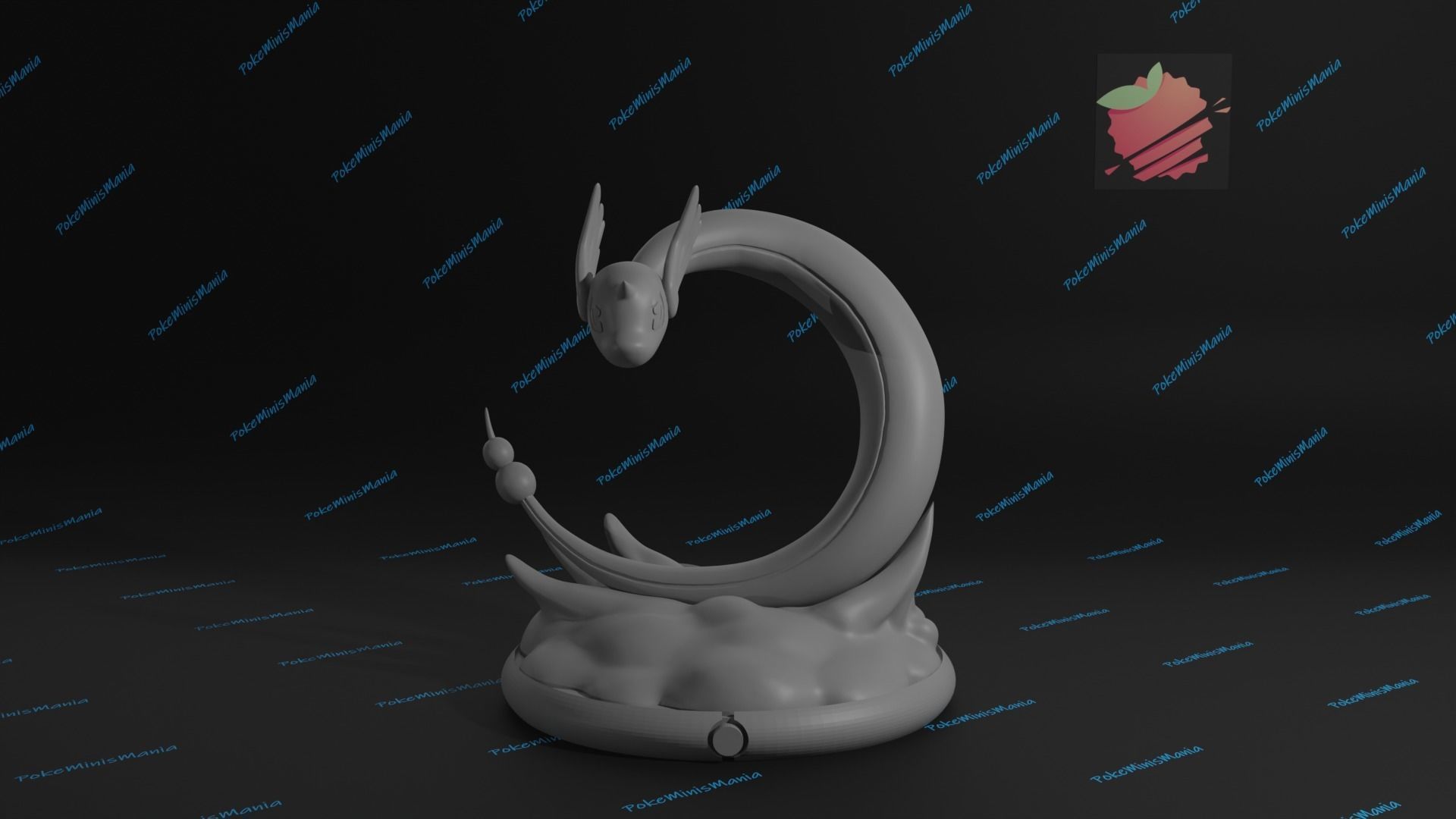 Dragonair presupported 3D print model 3D print model_4