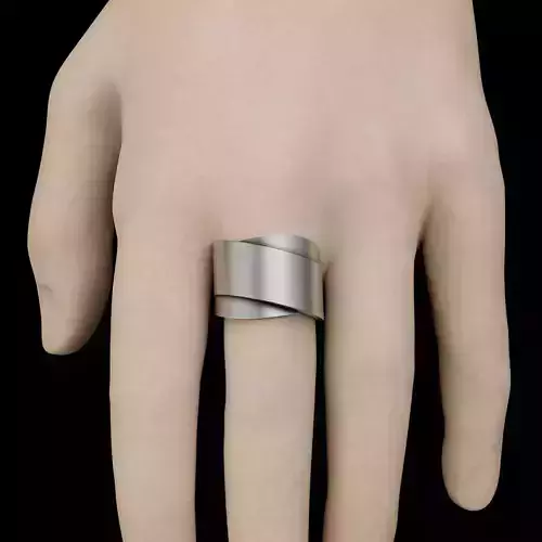 Lux ring silver gold jewelry printable 3D model