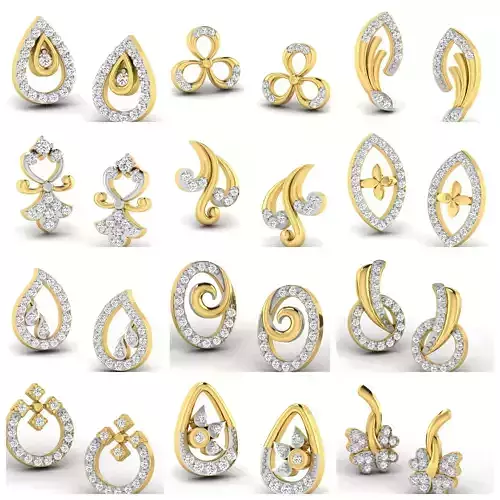 713  Model Of 3DM Earrings 