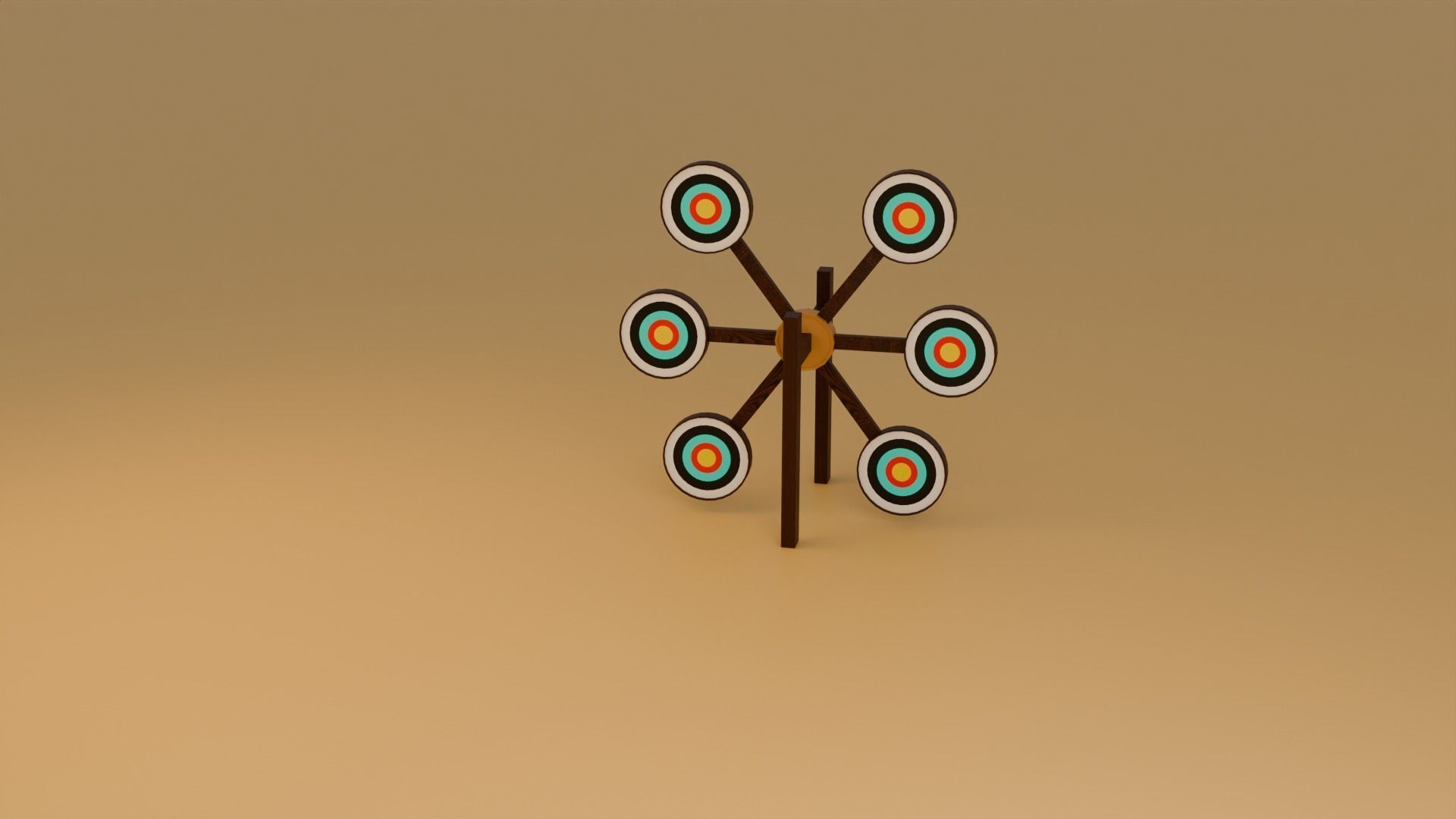 Low poly Archery game assets pack Low-poly 3D model_1