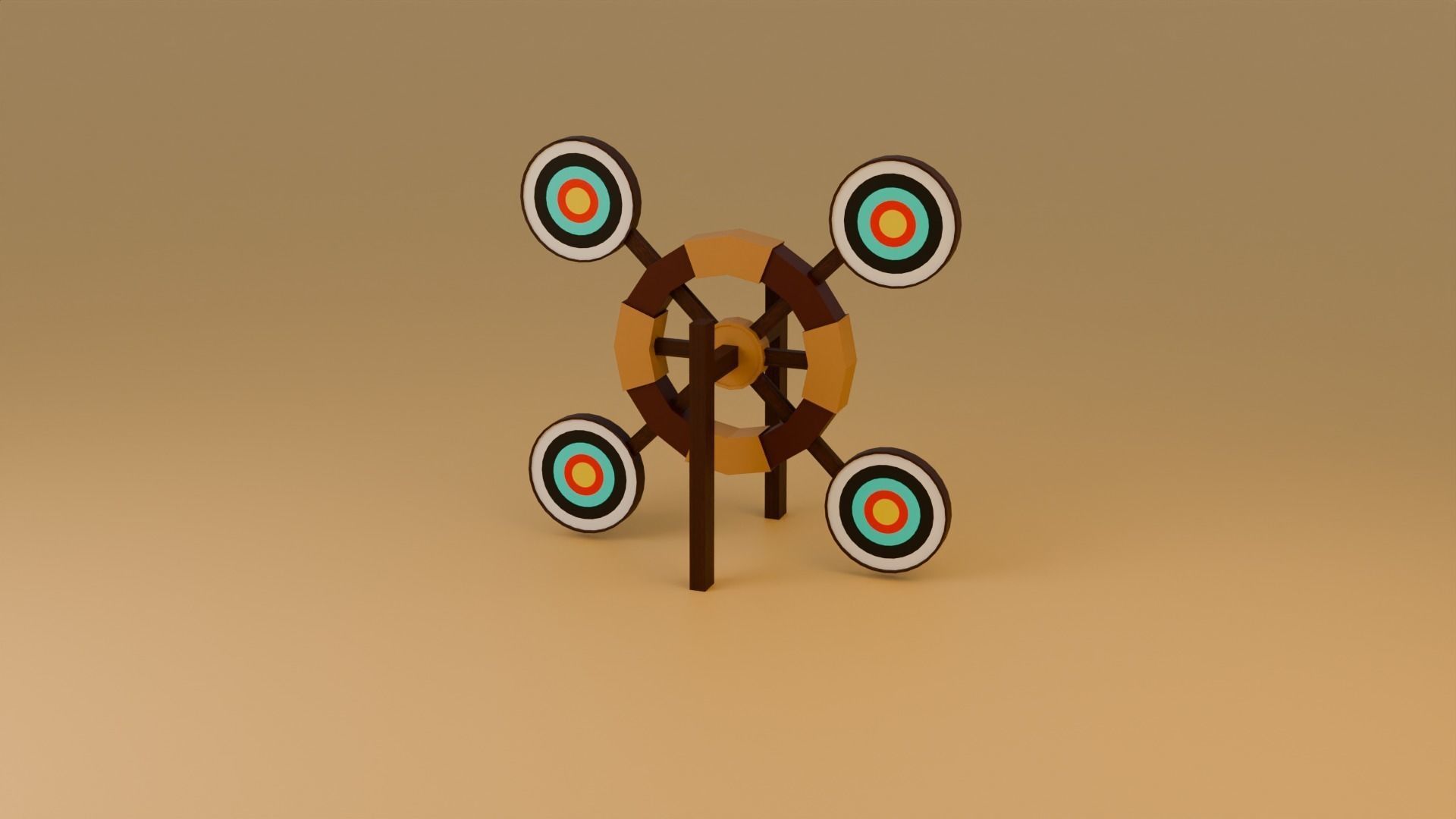 Low poly Archery game assets pack Low-poly 3D model_9