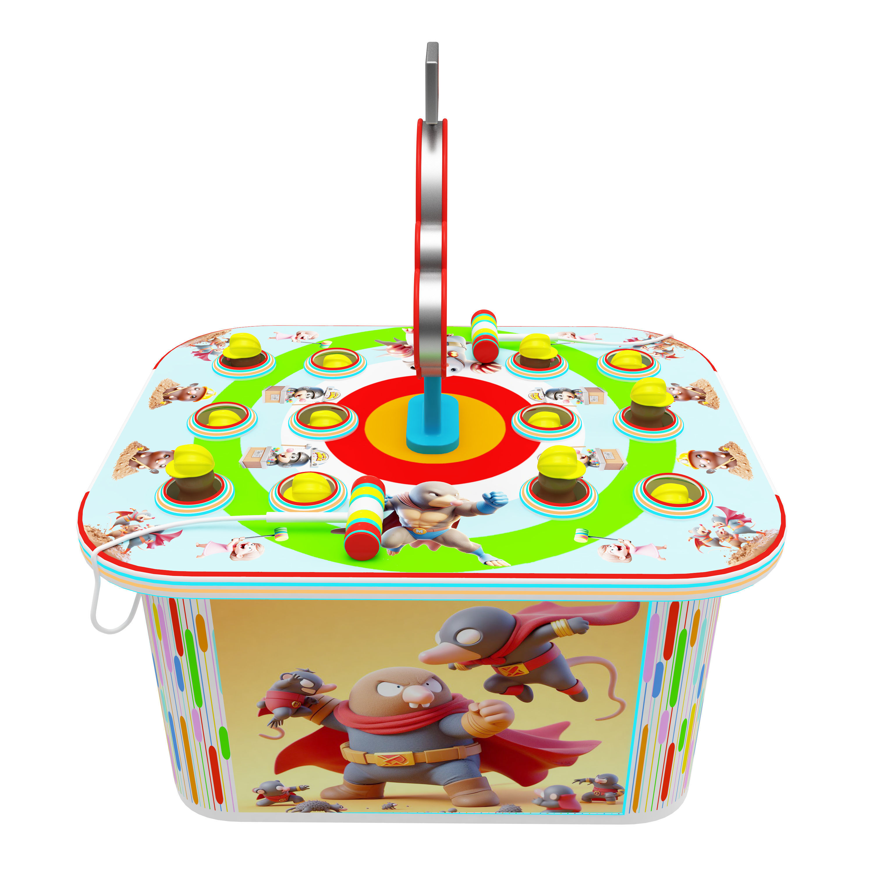 Arcade Whack A Mole Machine 3D model_5