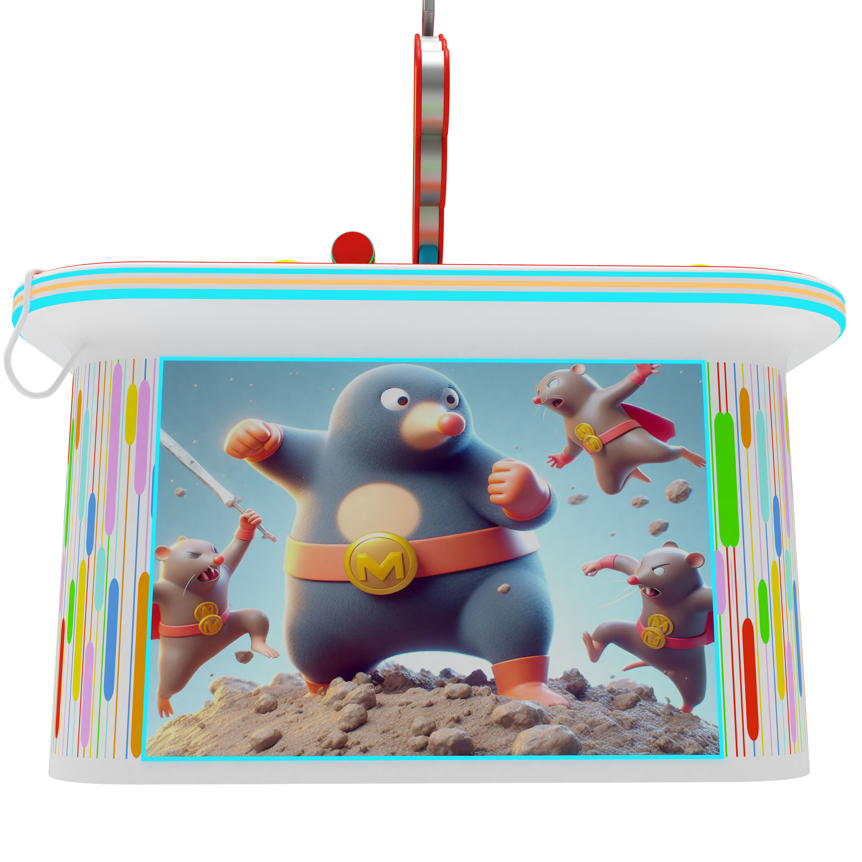 Arcade Whack A Mole Machine 3D model_11