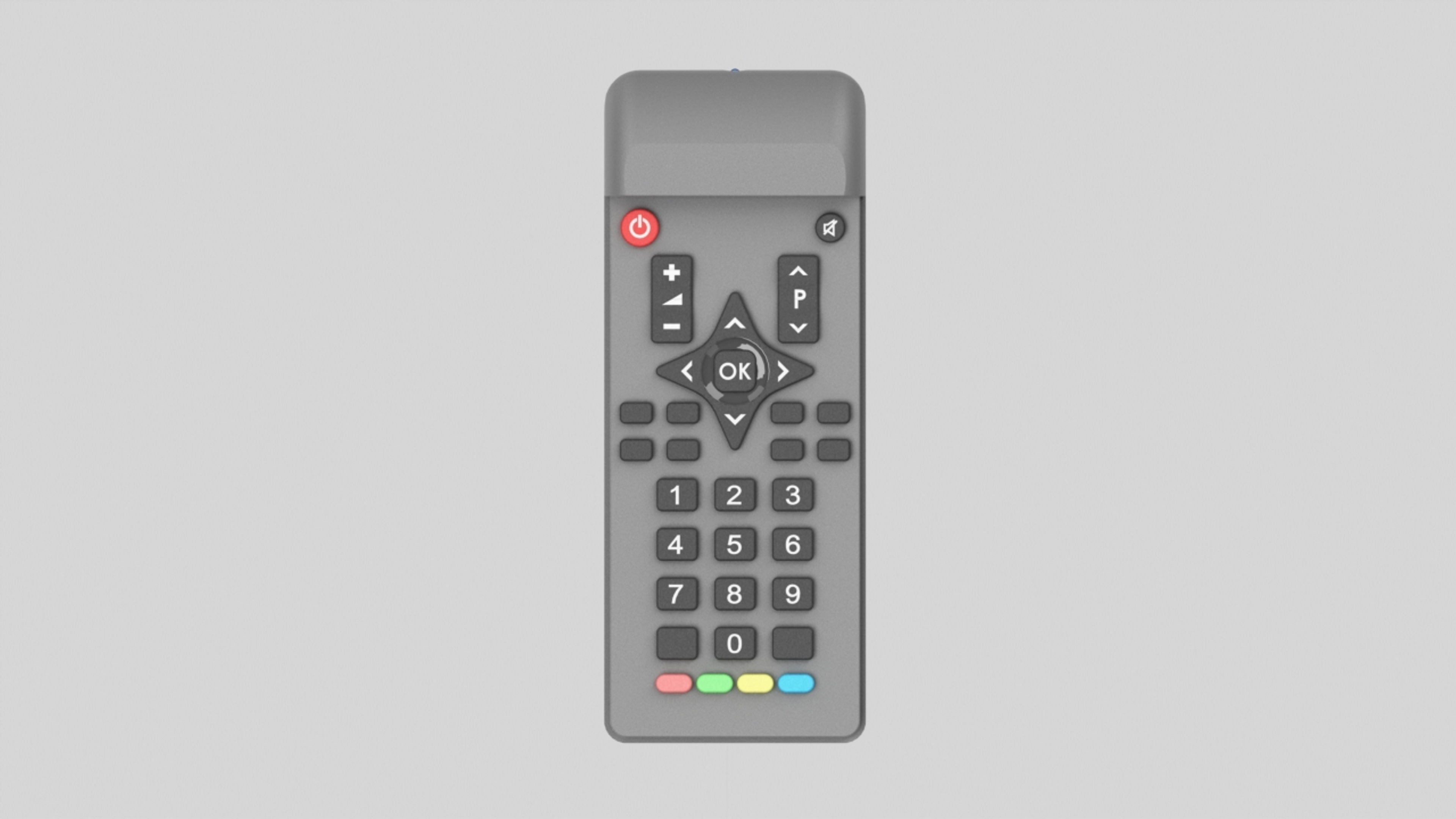 Mini Remote Control 4K 3D model_2