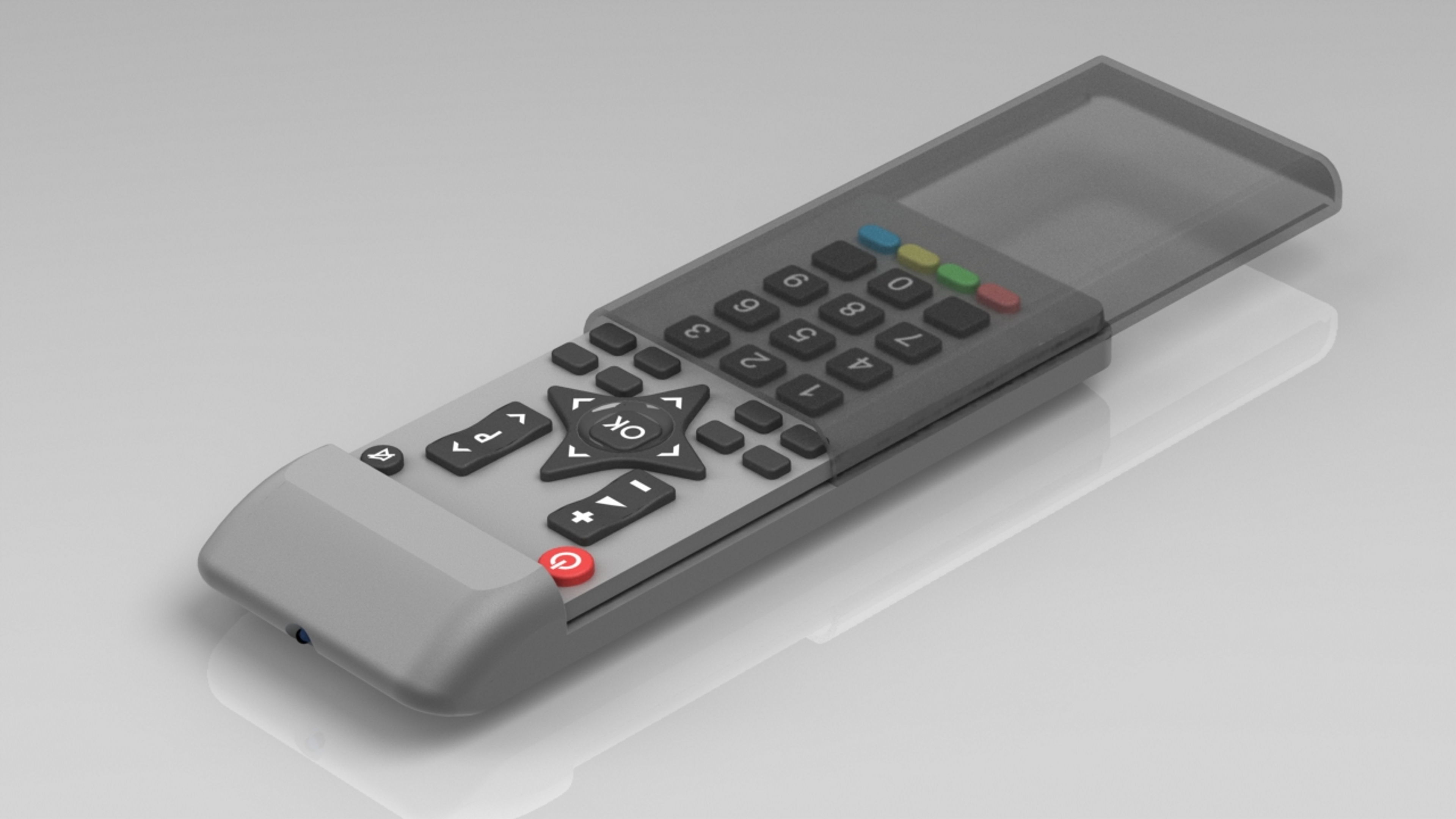 Mini Remote Control 4K 3D model_5