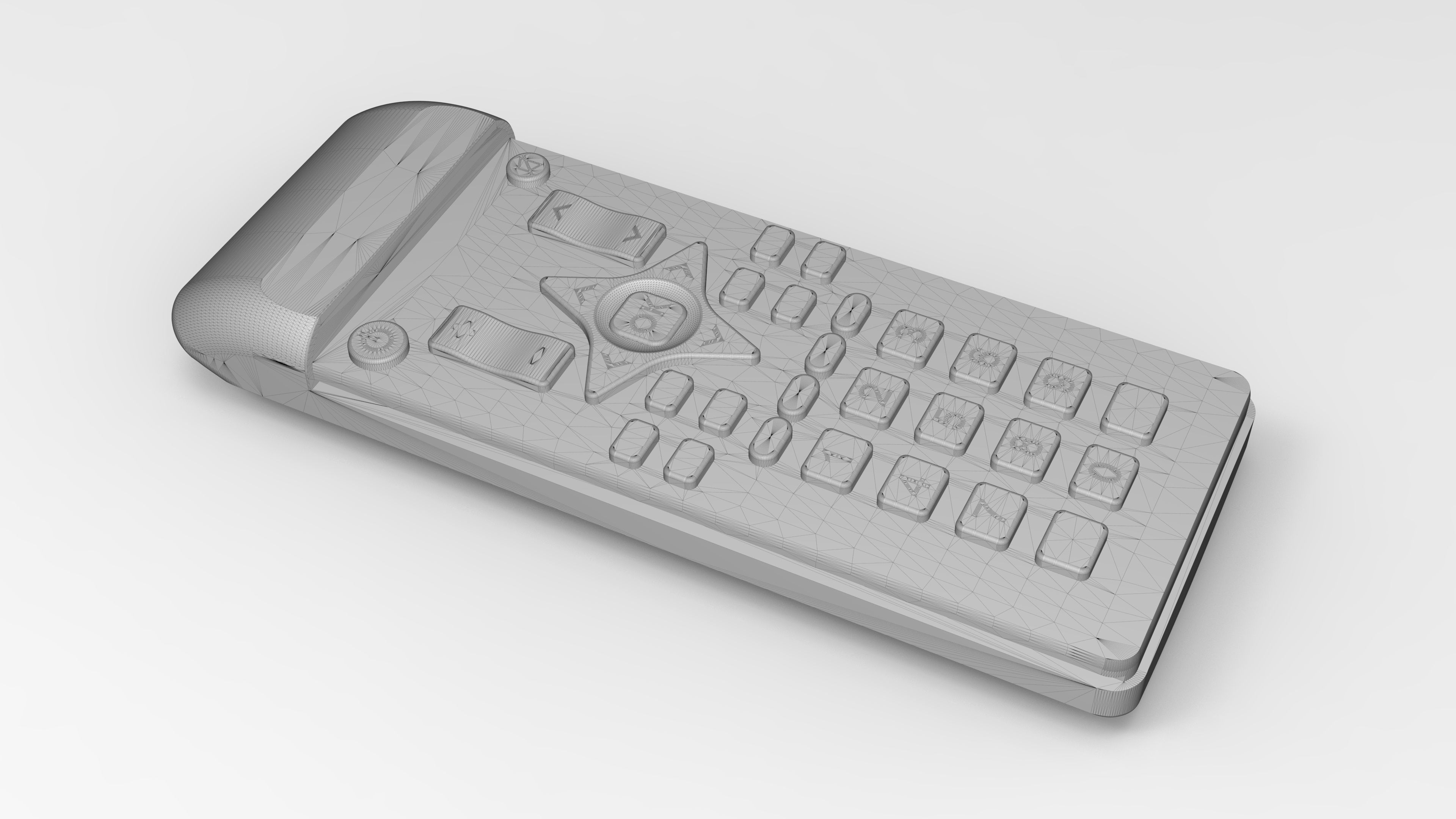 Mini Remote Control 4K 3D model_7
