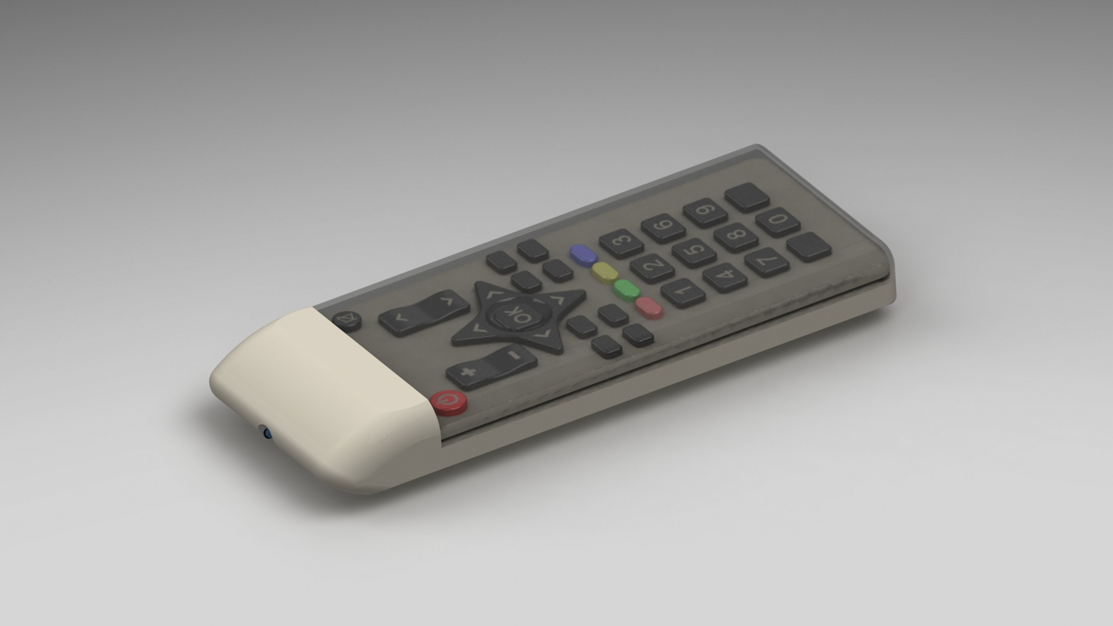 Mini Remote Control 4K 3D model_4