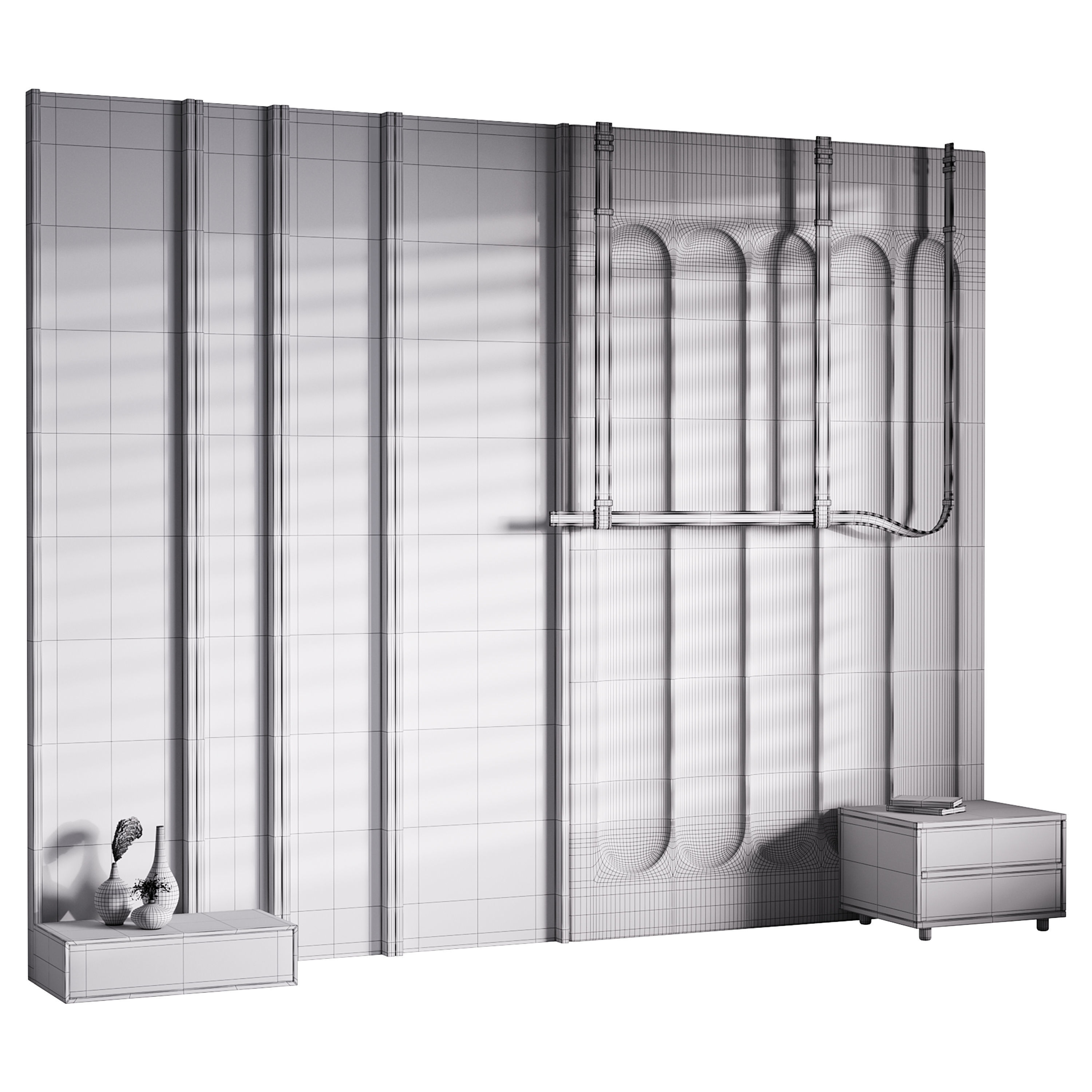 Decorative Wall panel  35 3D model_16