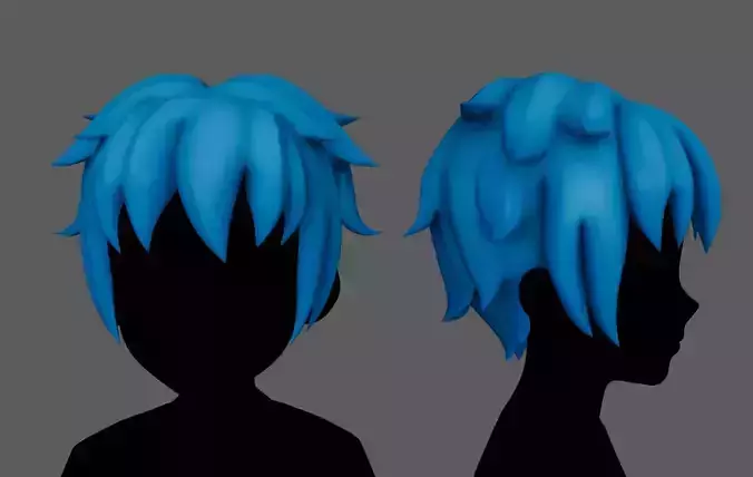 Anime hair style 23 for Man and boy