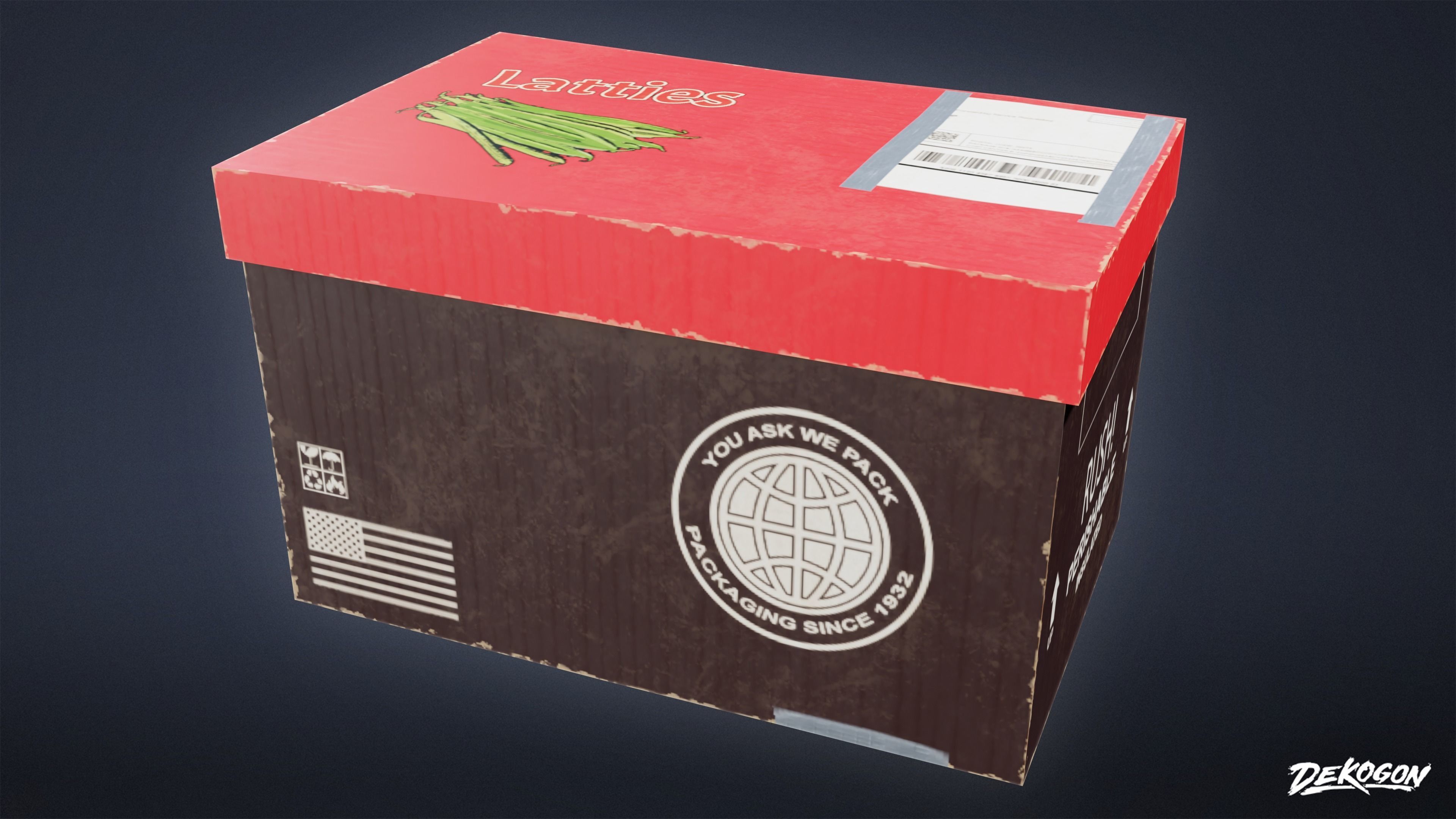 KITCHEN - Food Shipment 03 - LOW POLY Low-poly 3D model_15