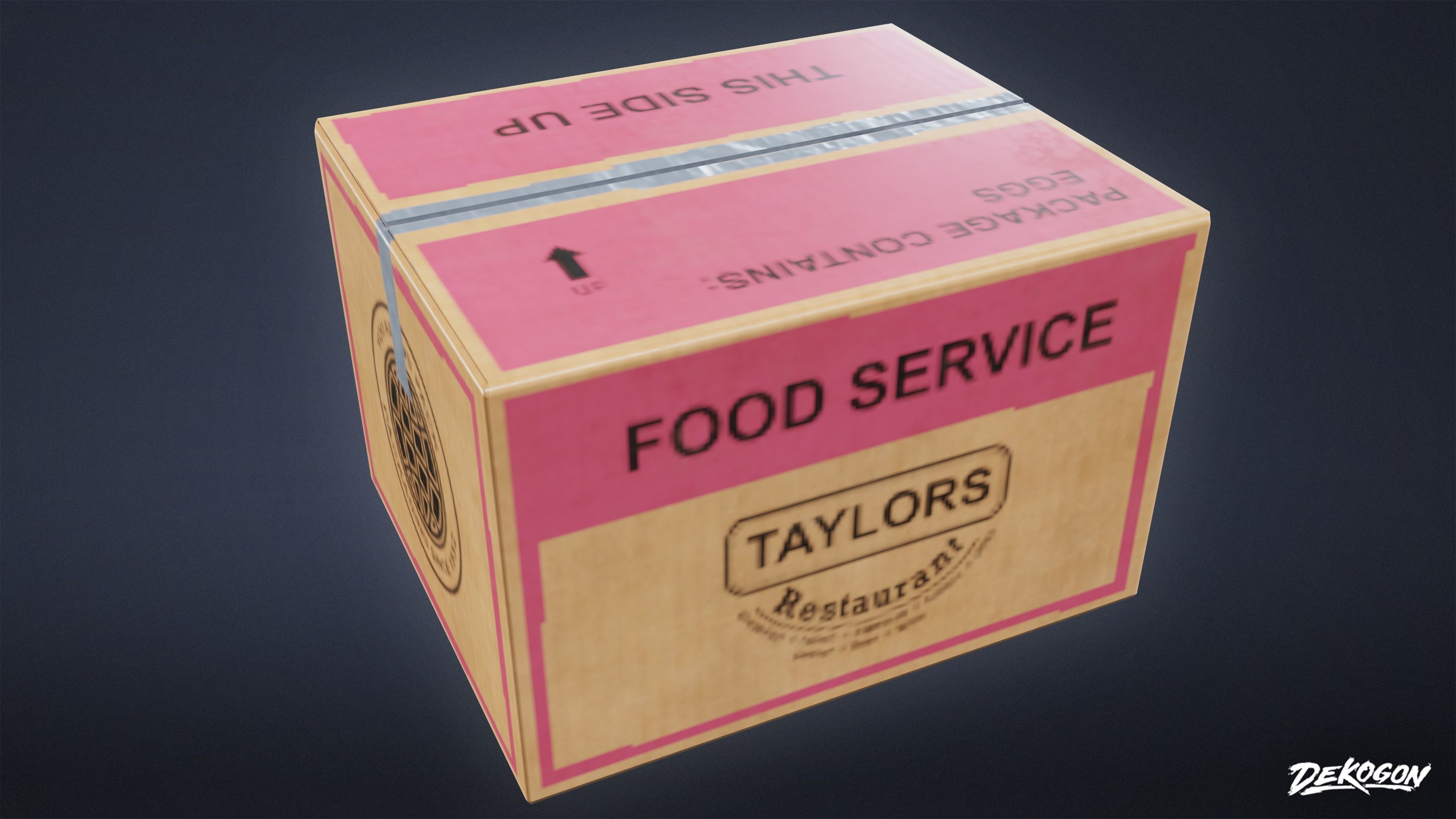 KITCHEN - Food Shipment 03 - LOW POLY Low-poly 3D model_19