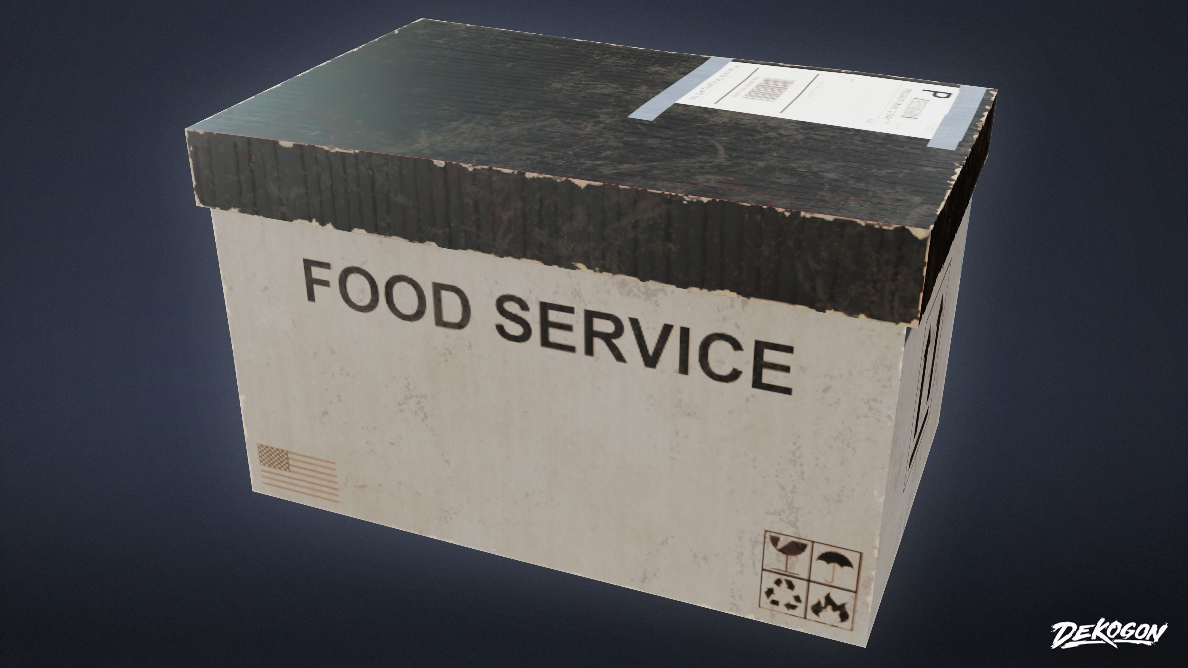 KITCHEN - Food Shipment 03 - LOW POLY Low-poly 3D model_16