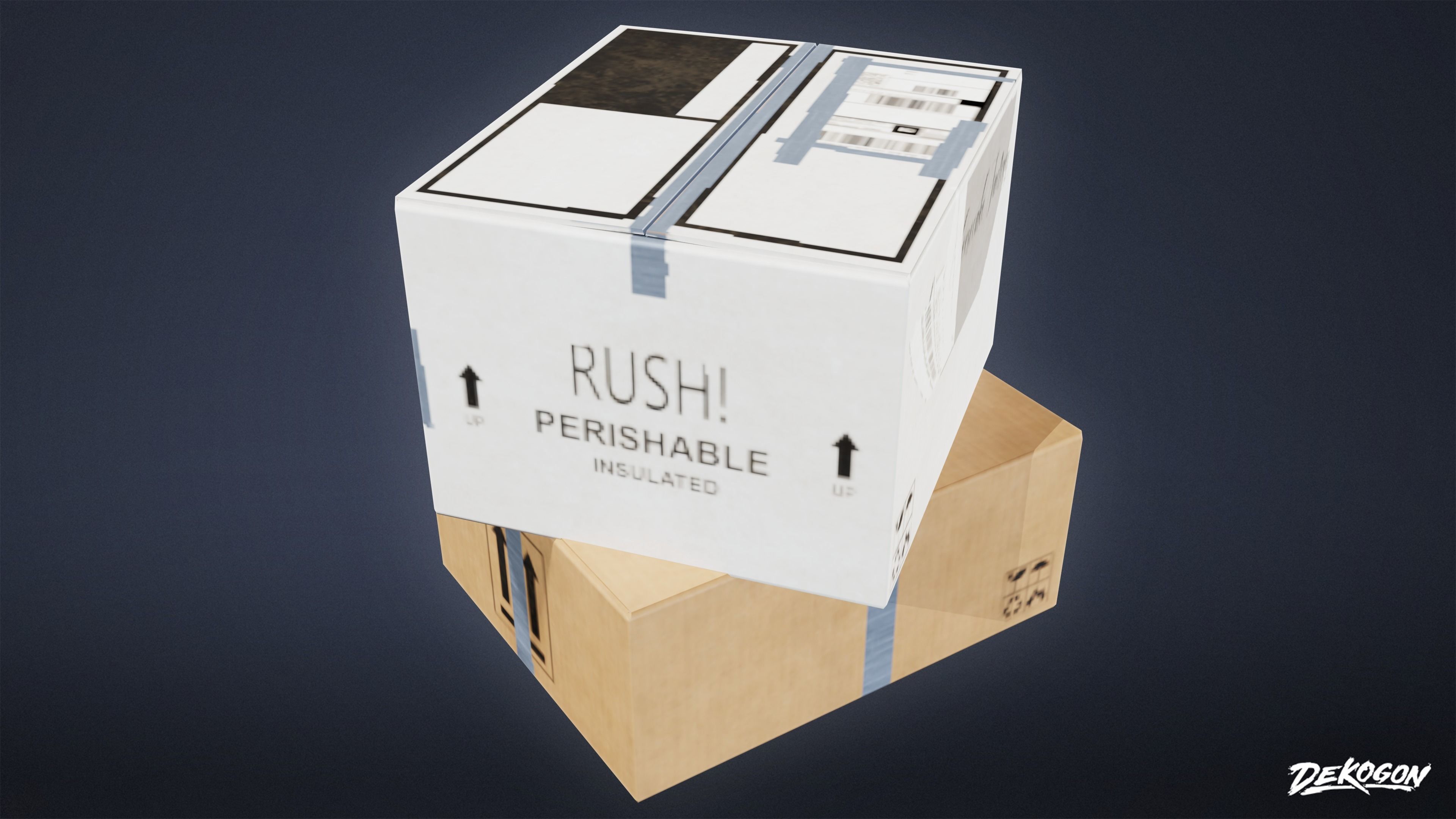 KITCHEN - Food Shipment 03 - LOW POLY Low-poly 3D model_6