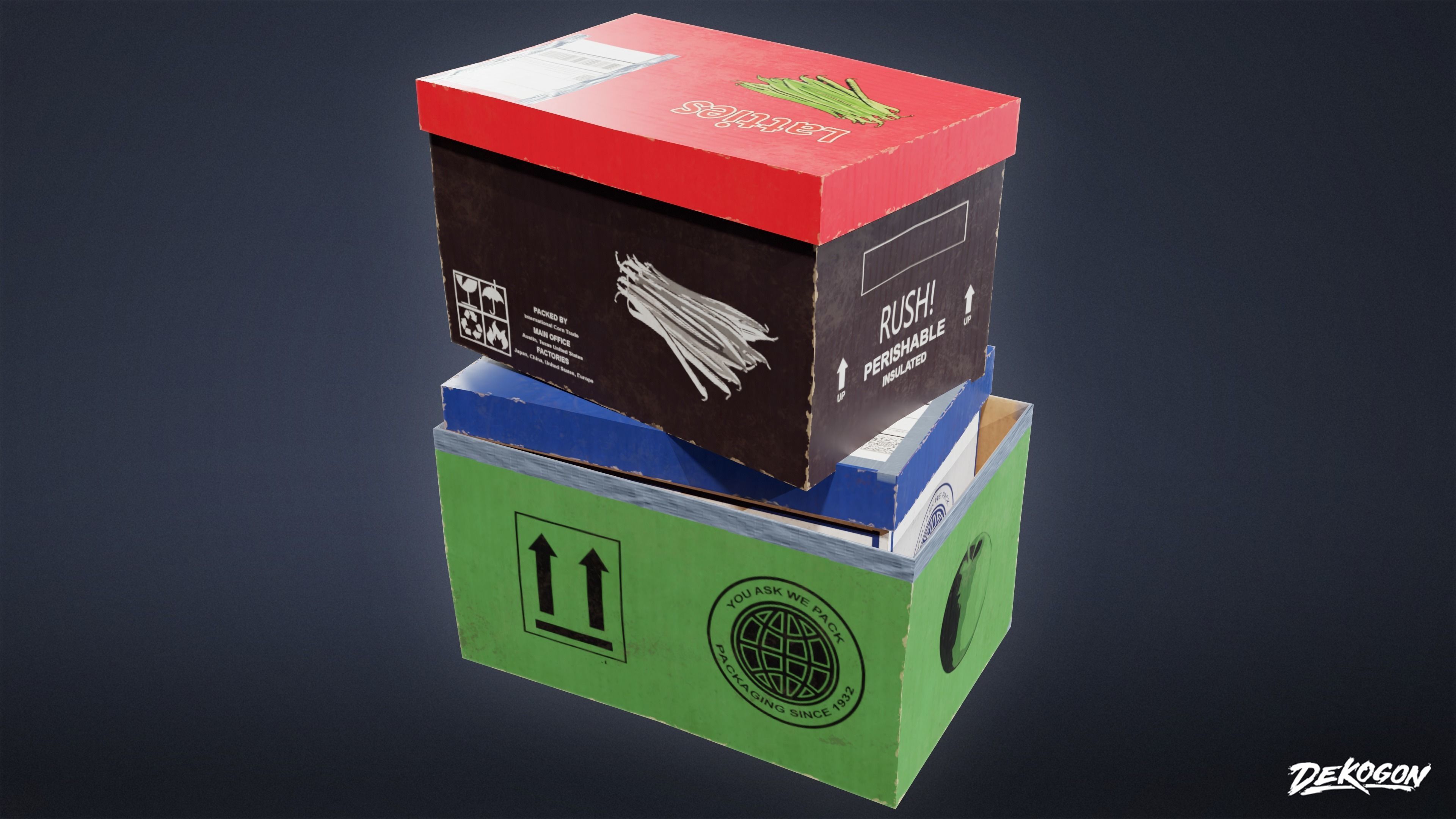 KITCHEN - Food Shipment 03 - LOW POLY Low-poly 3D model_29