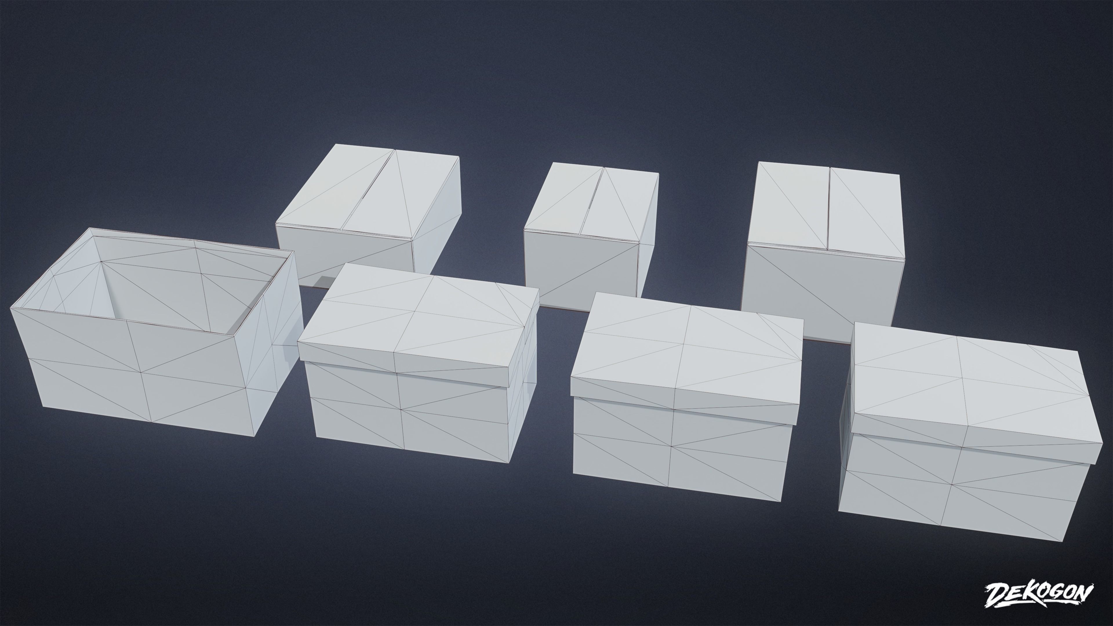 KITCHEN - Food Shipment 03 - LOW POLY Low-poly 3D model_11