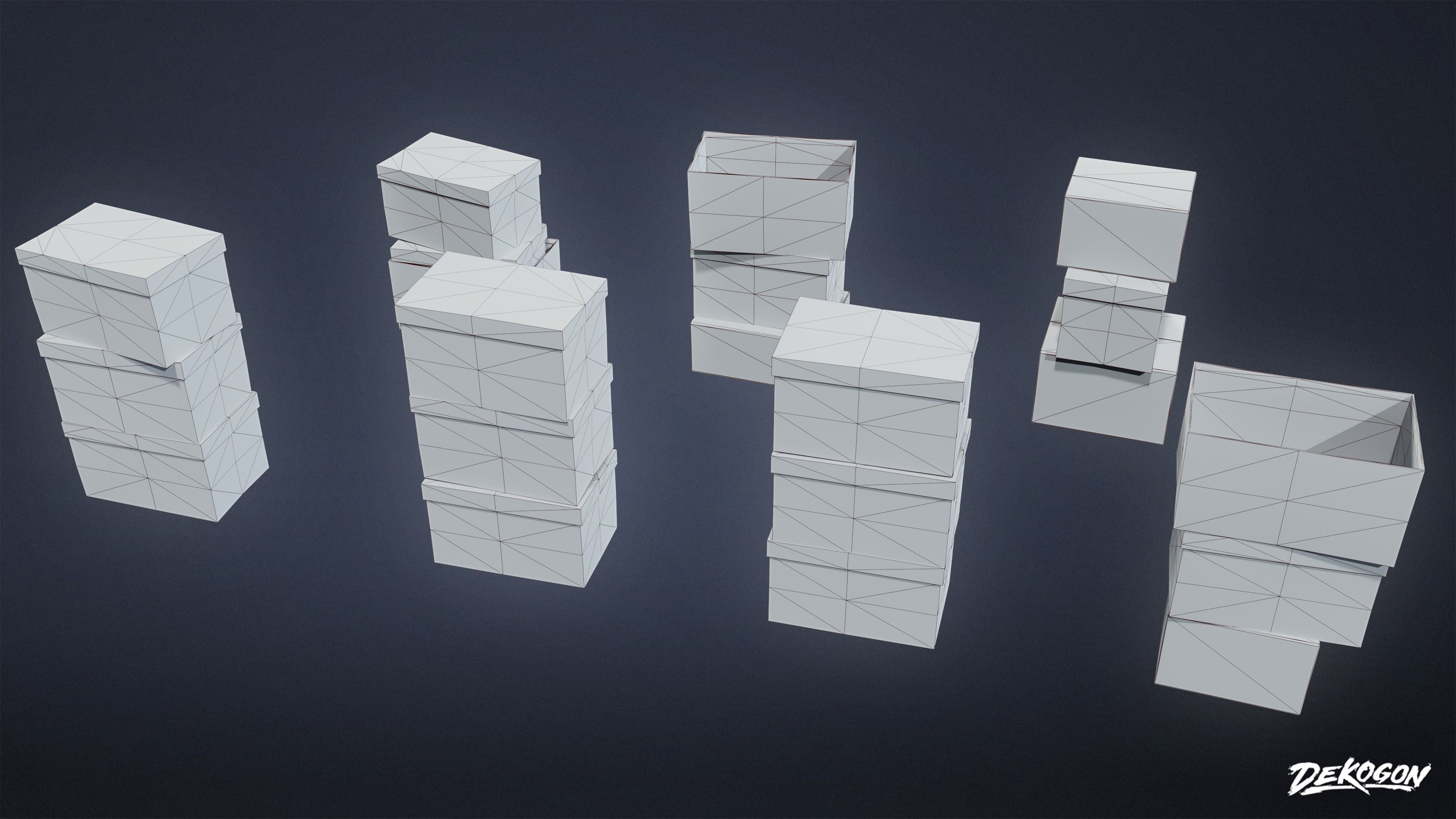 KITCHEN - Food Shipment 03 - LOW POLY Low-poly 3D model_21