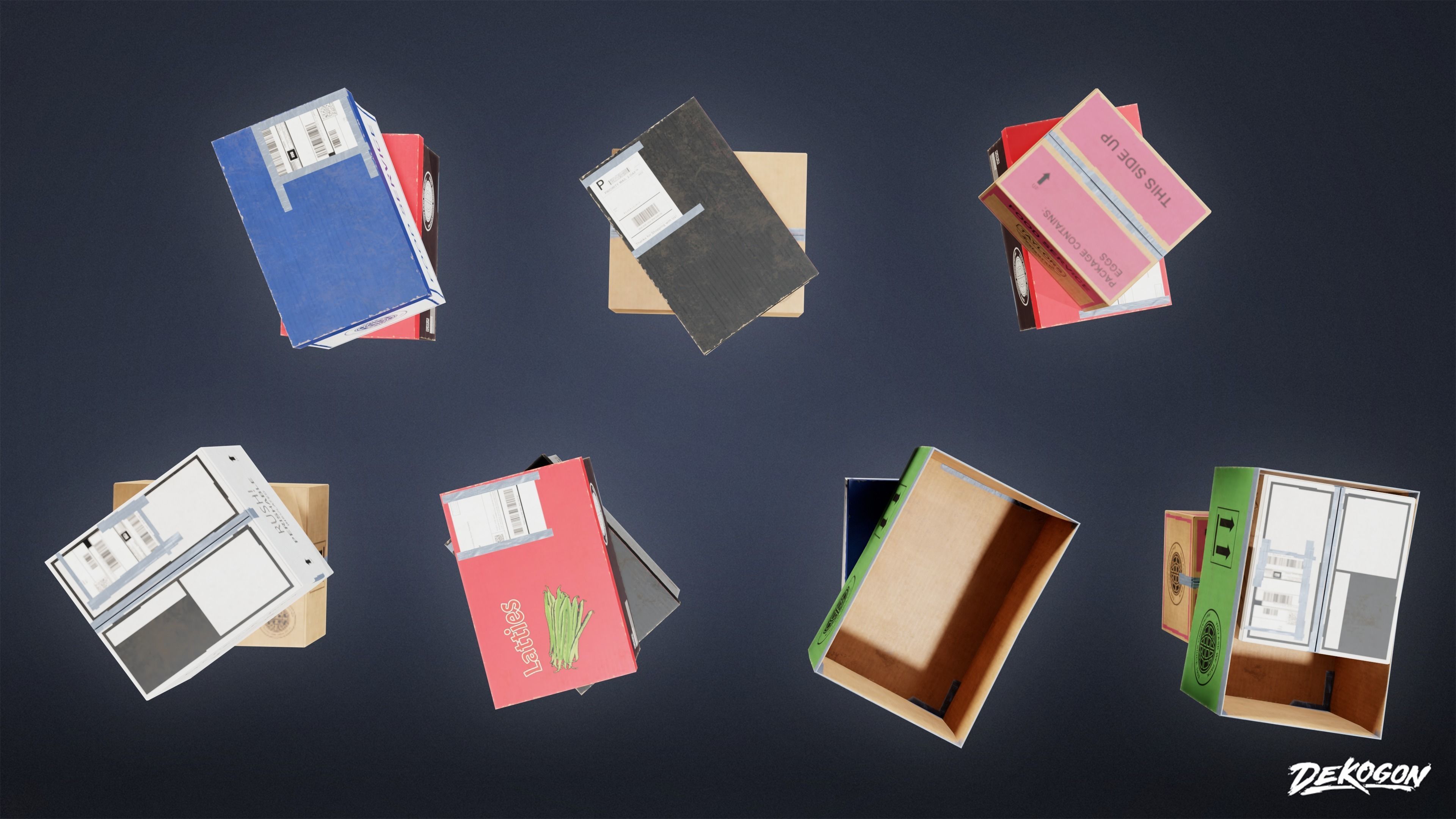 KITCHEN - Food Shipment 03 - LOW POLY Low-poly 3D model_3