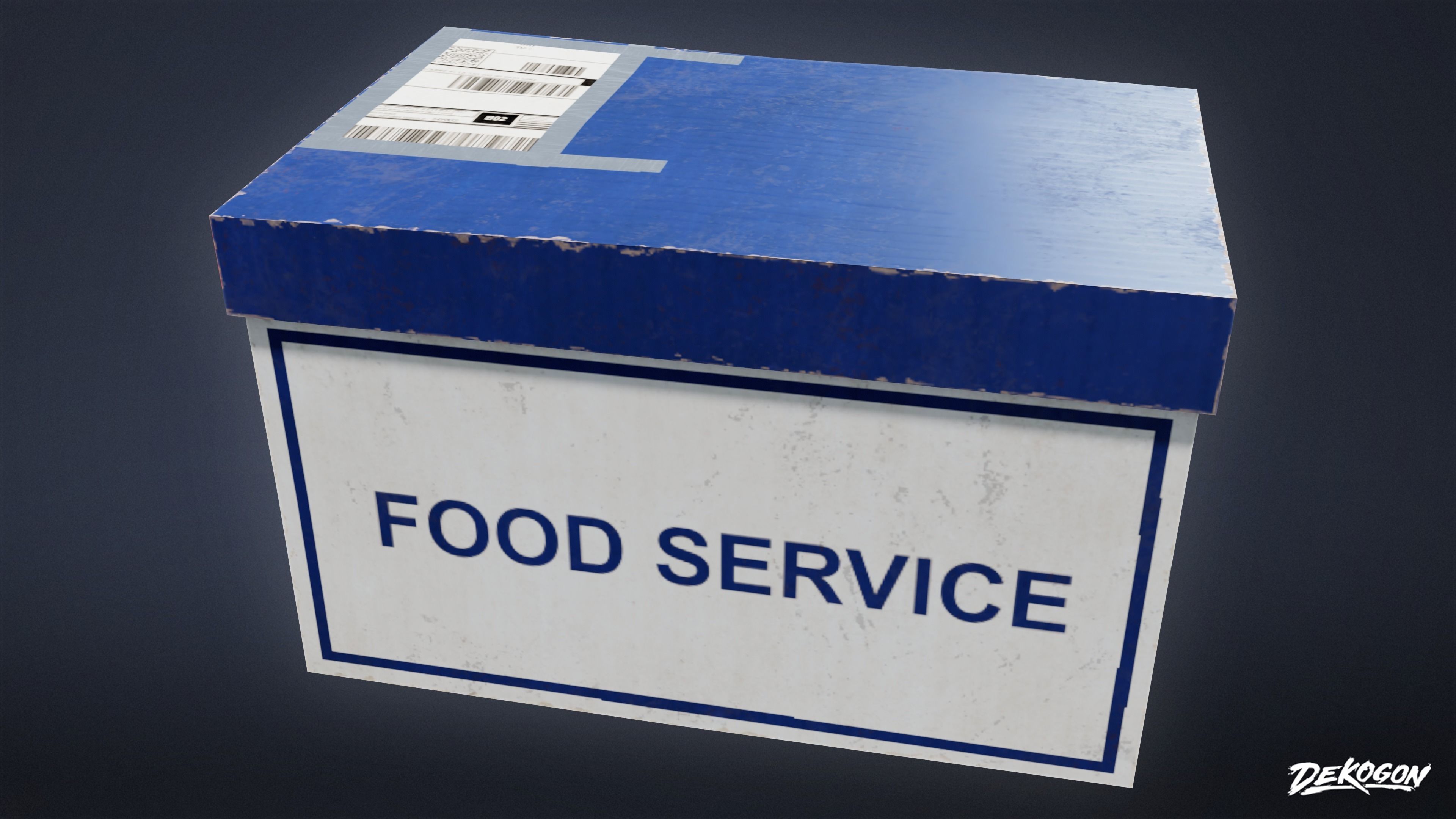KITCHEN - Food Shipment 03 - LOW POLY Low-poly 3D model_14