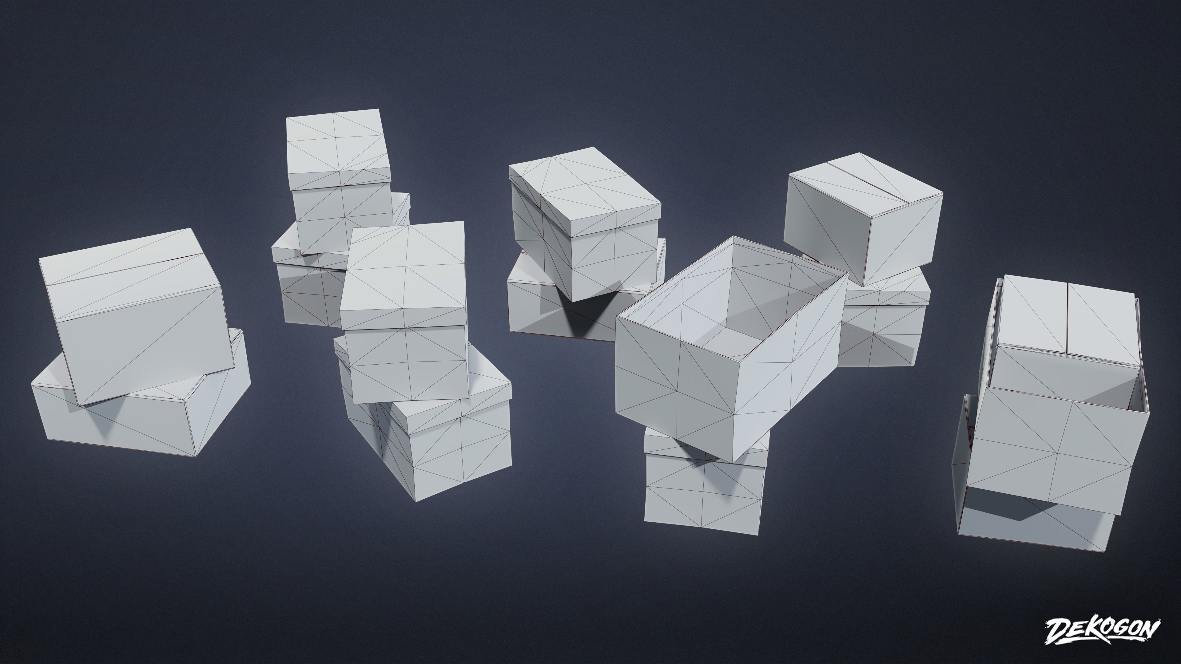 KITCHEN - Food Shipment 03 - LOW POLY Low-poly 3D model_1