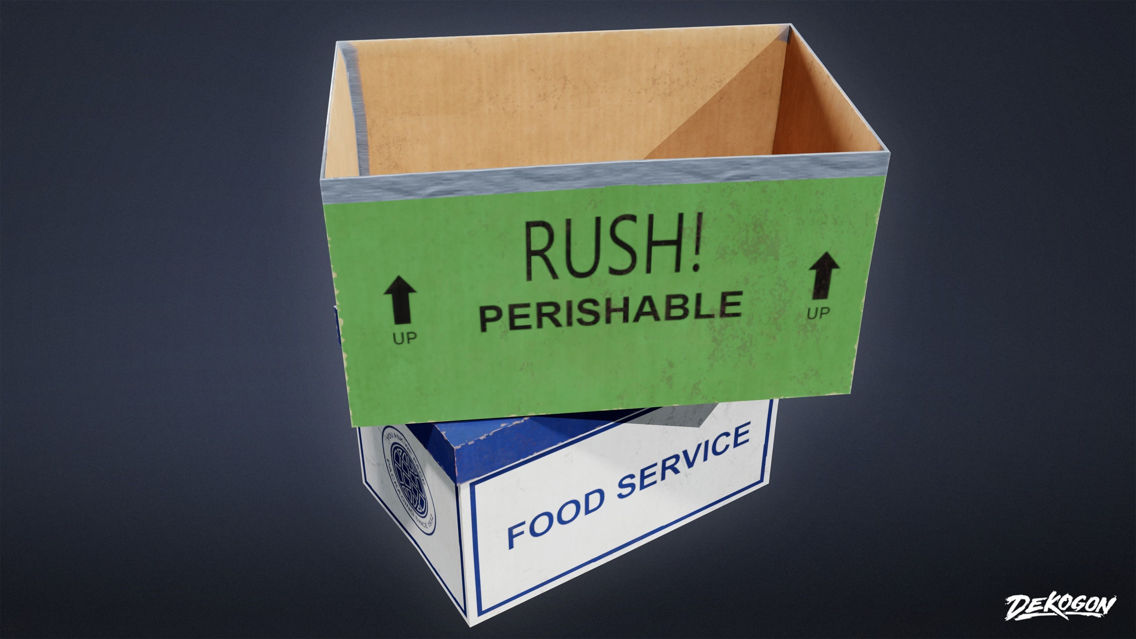 KITCHEN - Food Shipment 03 - LOW POLY Low-poly 3D model_4