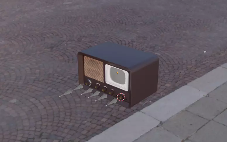 1948 Philco 48-700 Television Free 3D model