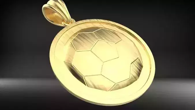 Soccer Ball Pendant necklace Charm sports jewelry Engravable