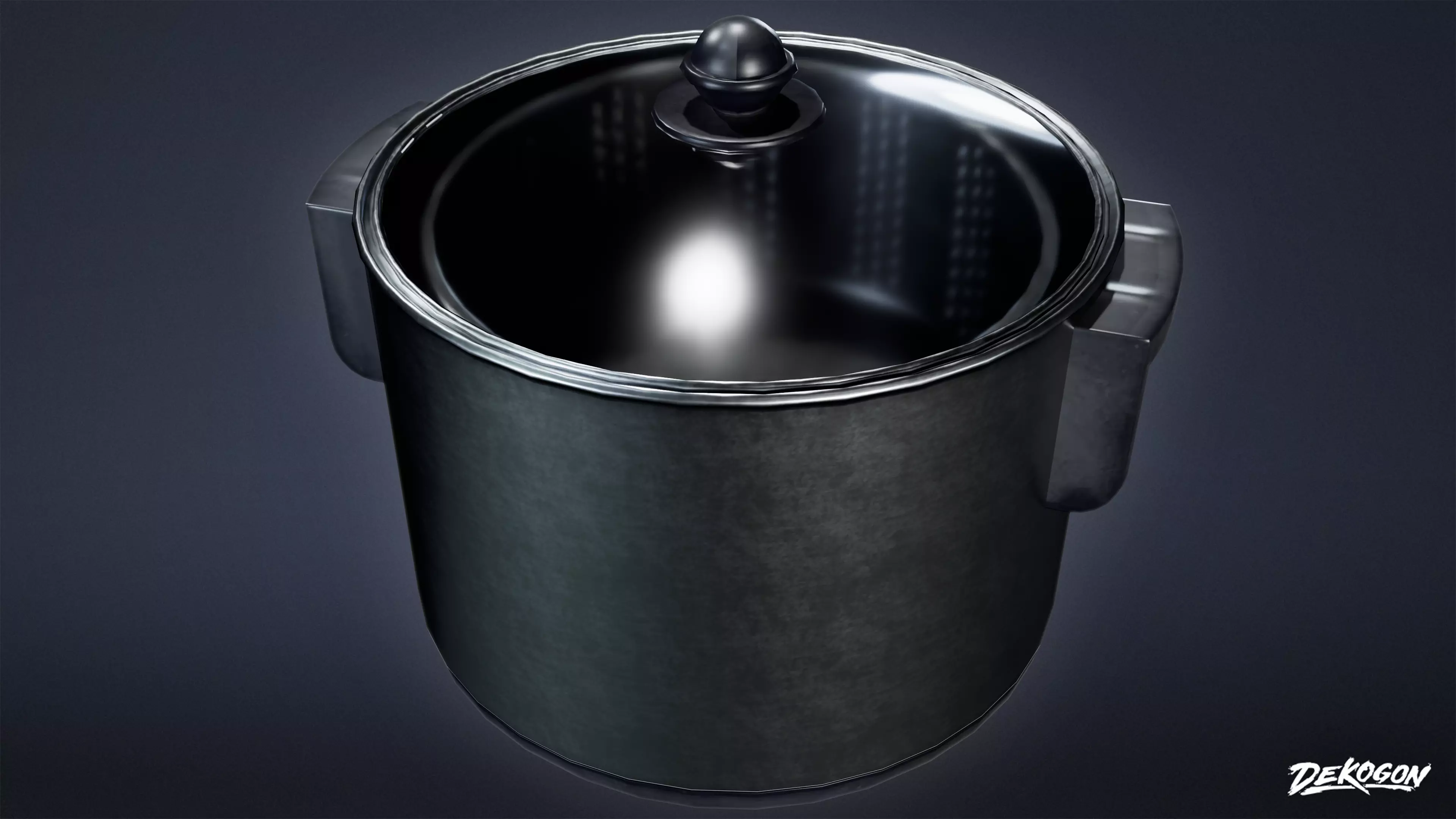 KITCHEN - Fryer 03 - LOW POLY Low-poly 3D model_0