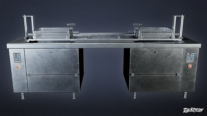 KITCHEN - Fryer 04 - LOW POLY Low-poly 3D model 3