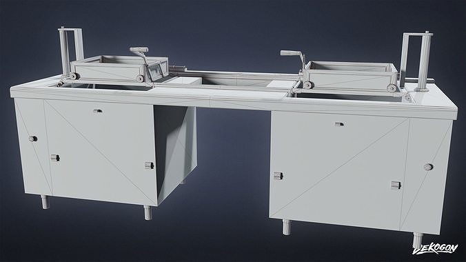 KITCHEN - Fryer 04 - LOW POLY Low-poly 3D model 2