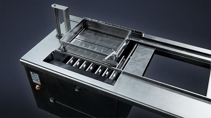 KITCHEN - Fryer 04 - LOW POLY Low-poly 3D model 7