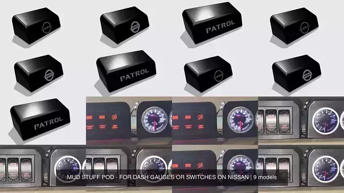 MUD STUFF POD - FOR DASH GAUGES OR SWITCHES ON NISSAN