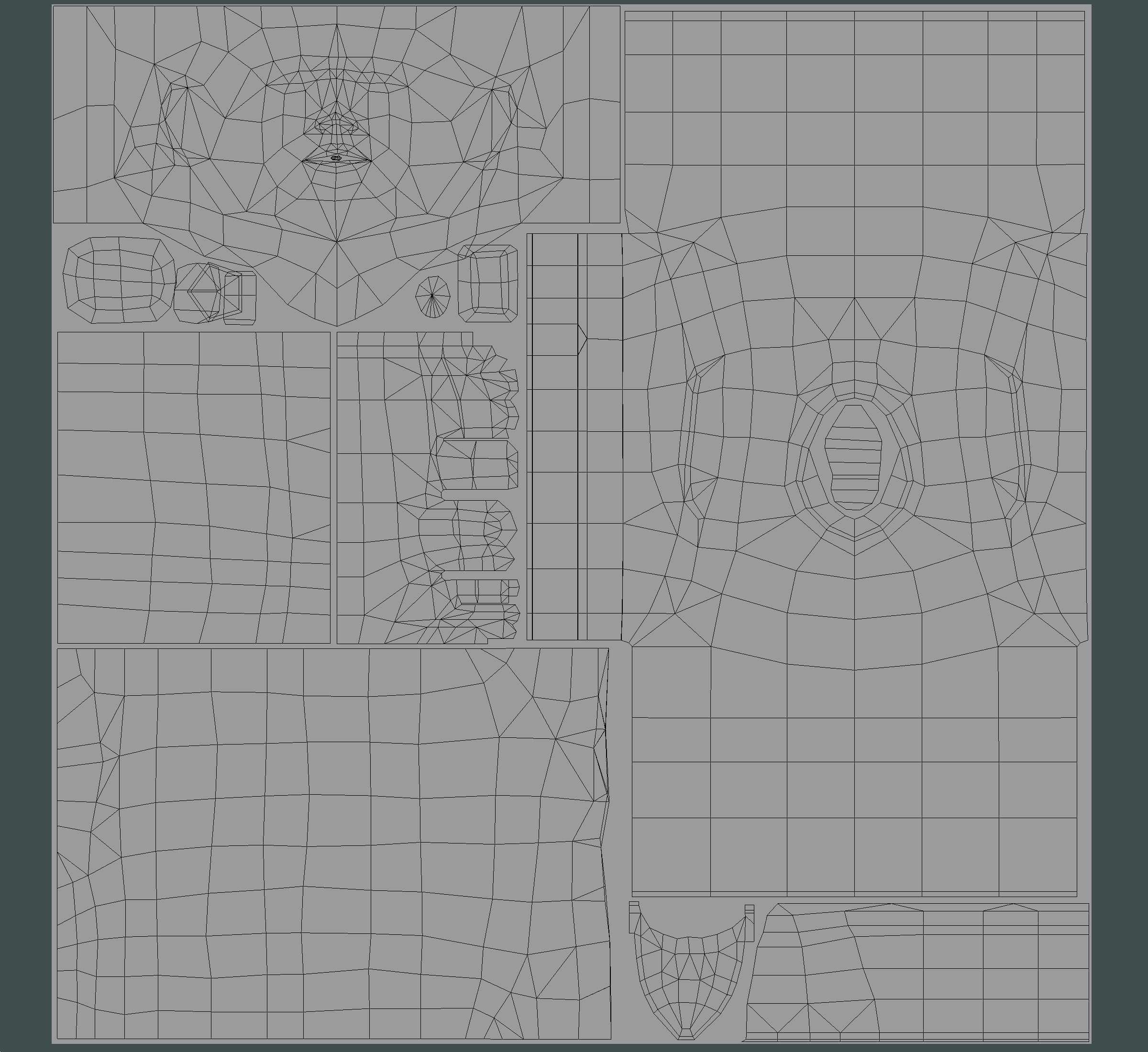 London Man Police Officer Gendarme Low-poly 3D model_26