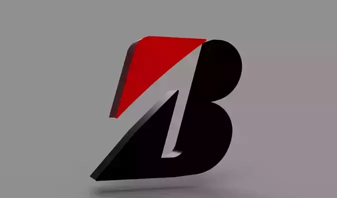 bridgestone logo 3D model