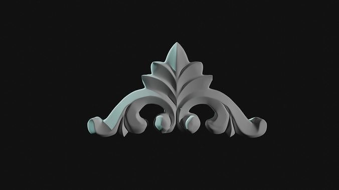 Carved corner Free 3D model