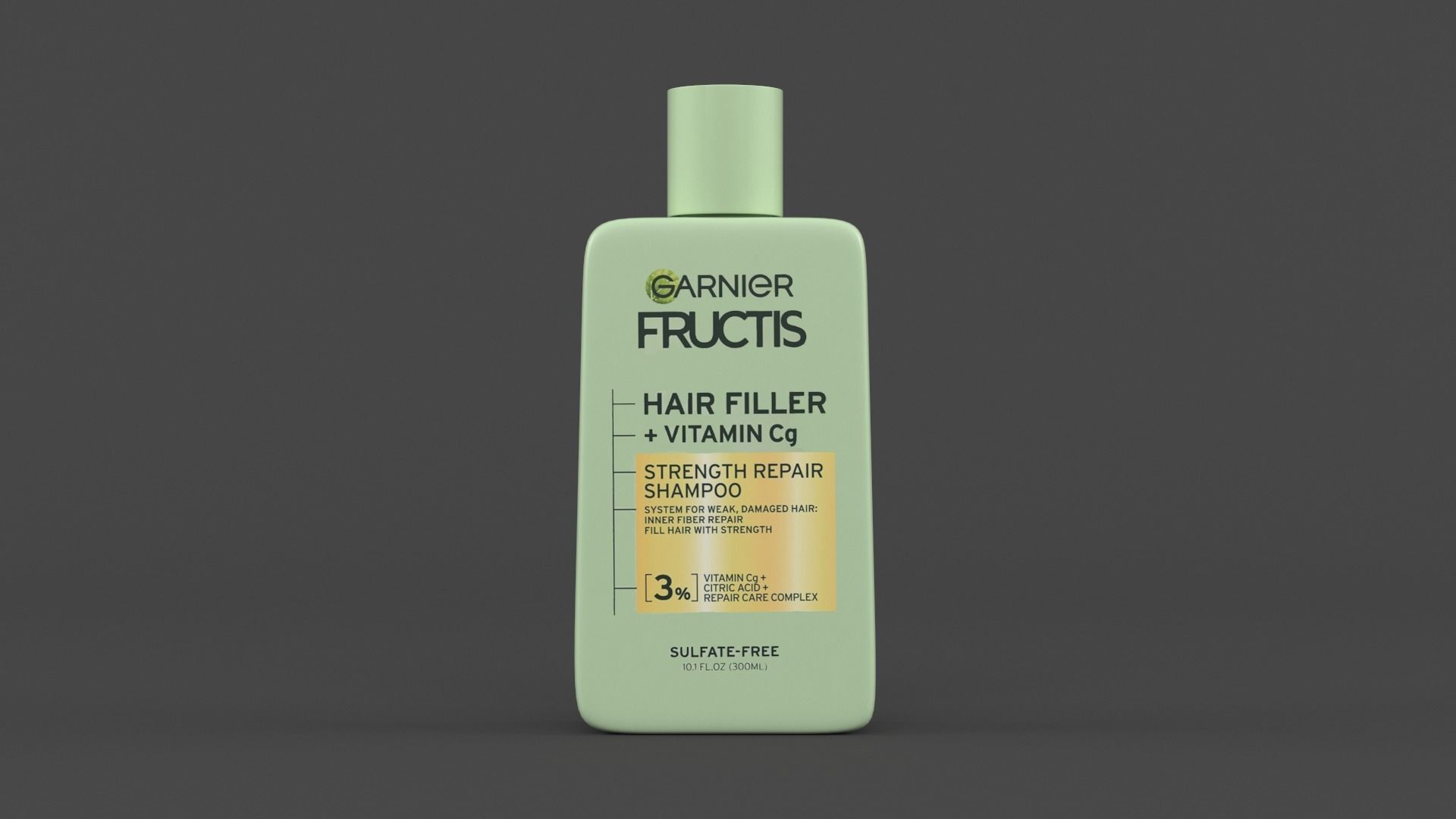 Garnier Shampoo and Conditioner 3D model_4