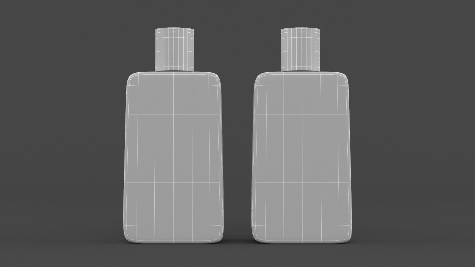 Garnier Shampoo and Conditioner 3D model_7