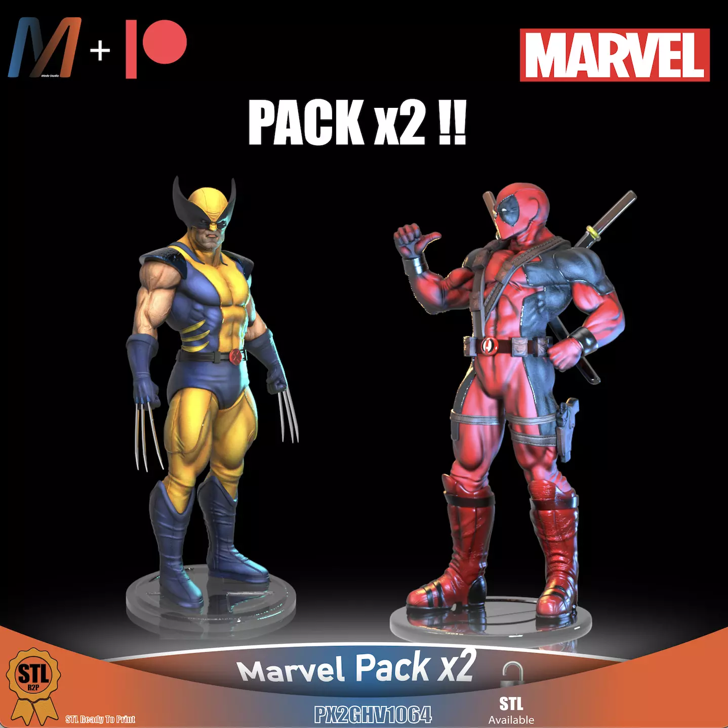 PX2GHV1064 - MARVEL PACK X2 3D print model_0