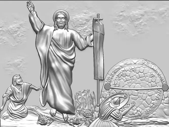 Resurrection of Jesus 3D model