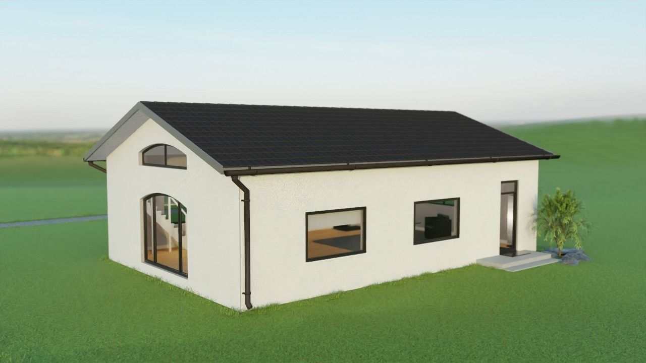 Studio house with loft and environment 2024 3D model_8
