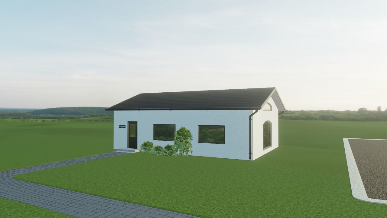 Studio house with loft and environment 2024 3D model_20